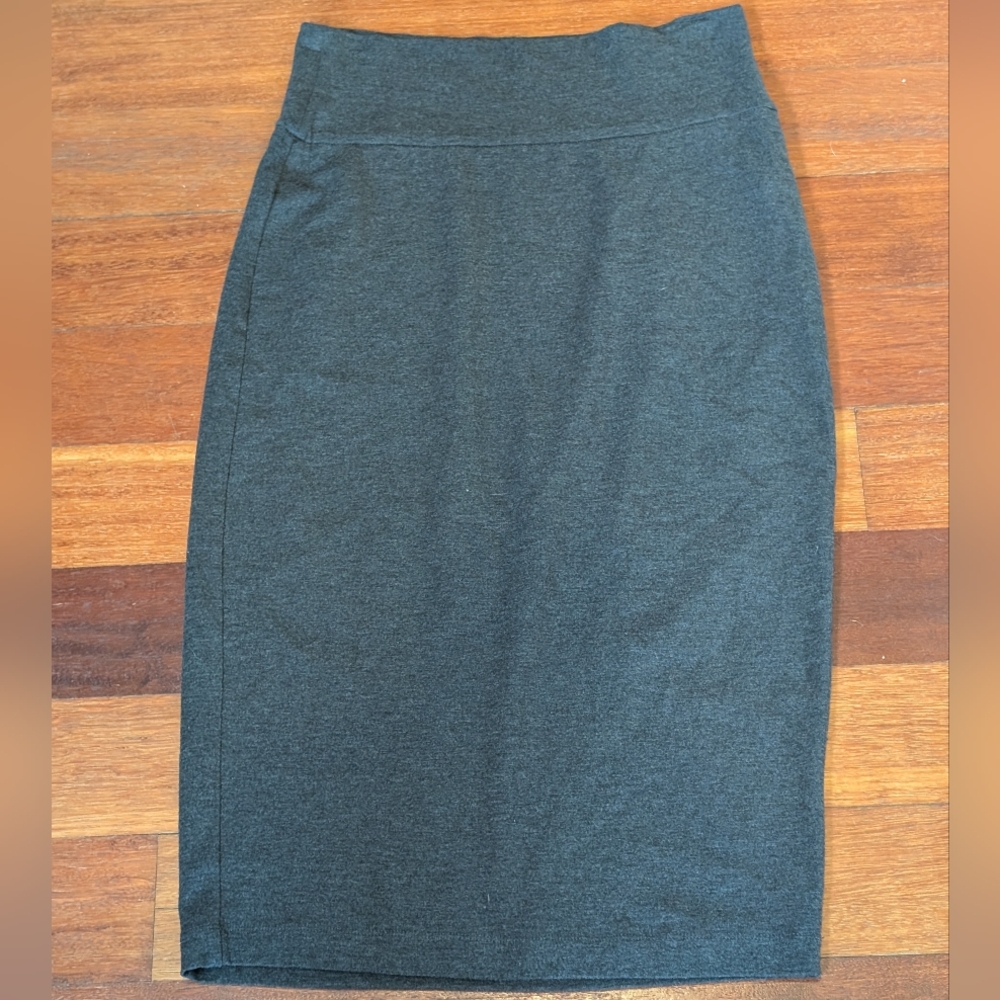 Eileen Fisher Charcoal Gray Pencil Skirt Size PP
